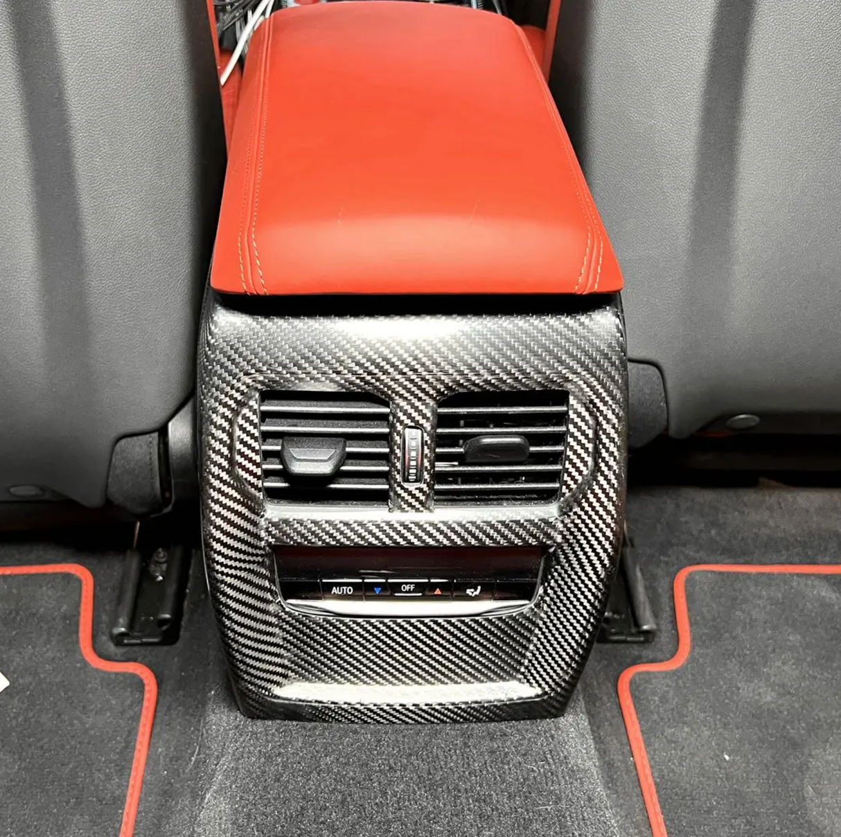 G80 M3 G82 M4 Carbon Fiber Center Console Trim Set