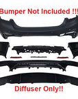 2017-2020 BMW G30 PRE-LCI M-Performance Style Rear Diffuser Only