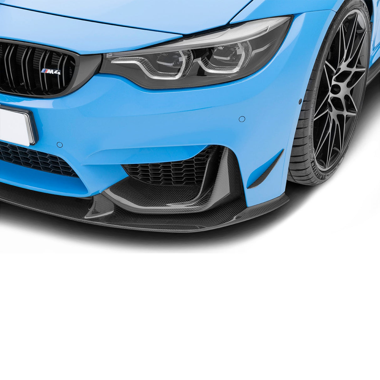 BMW M3 F80 & M4 F82 Carbon Fiber Front Bumper Canard - ADRO 