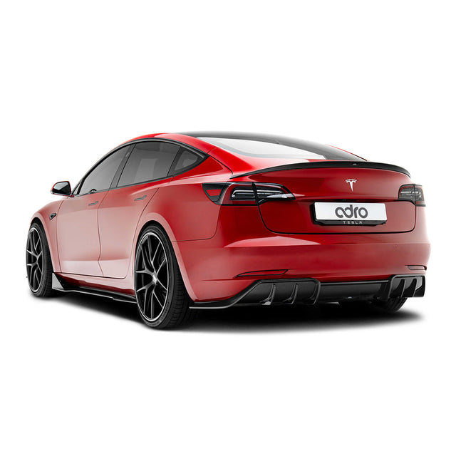 Tesla Model 3 Premium Prepreg Carbon Fiber Rear Diffuser - ADRO 