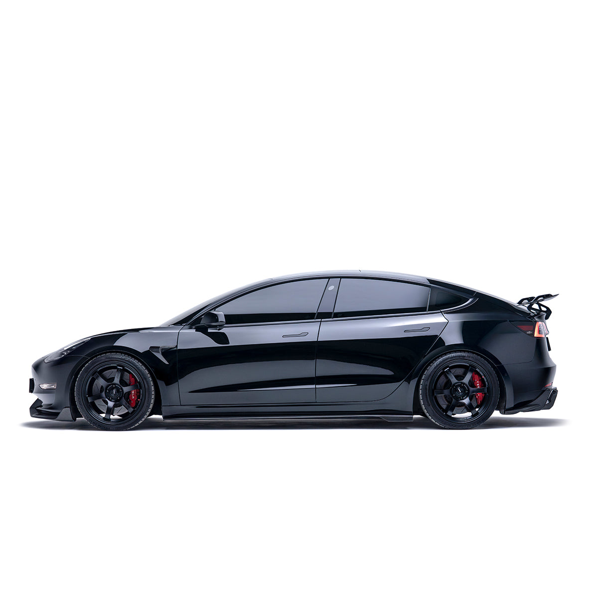 Tesla Model 3 Carbon Fiber Front Lip V2 - ADRO 